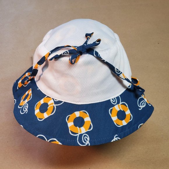 I Play Bucket Sun Hat 9-18 Months Navy - Picture 3 of 7